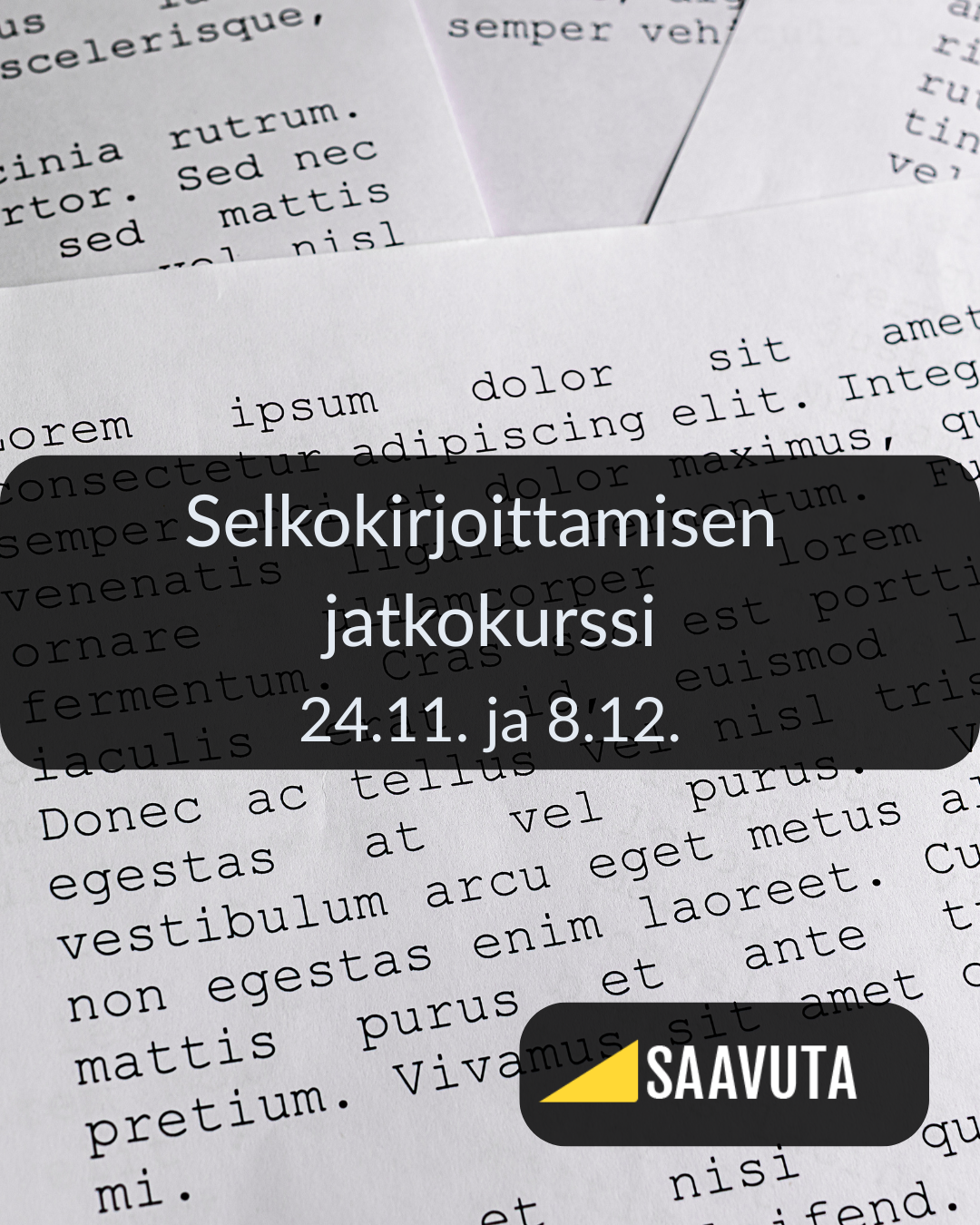 lorem ipsum -tekstiä